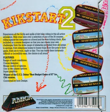 Kikstart II box cover back